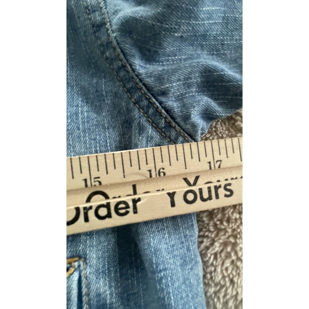 Harley Davidson Kids Denim Jacket Size 7 Trucker Motorcycle Jean - Picture 7 of 9